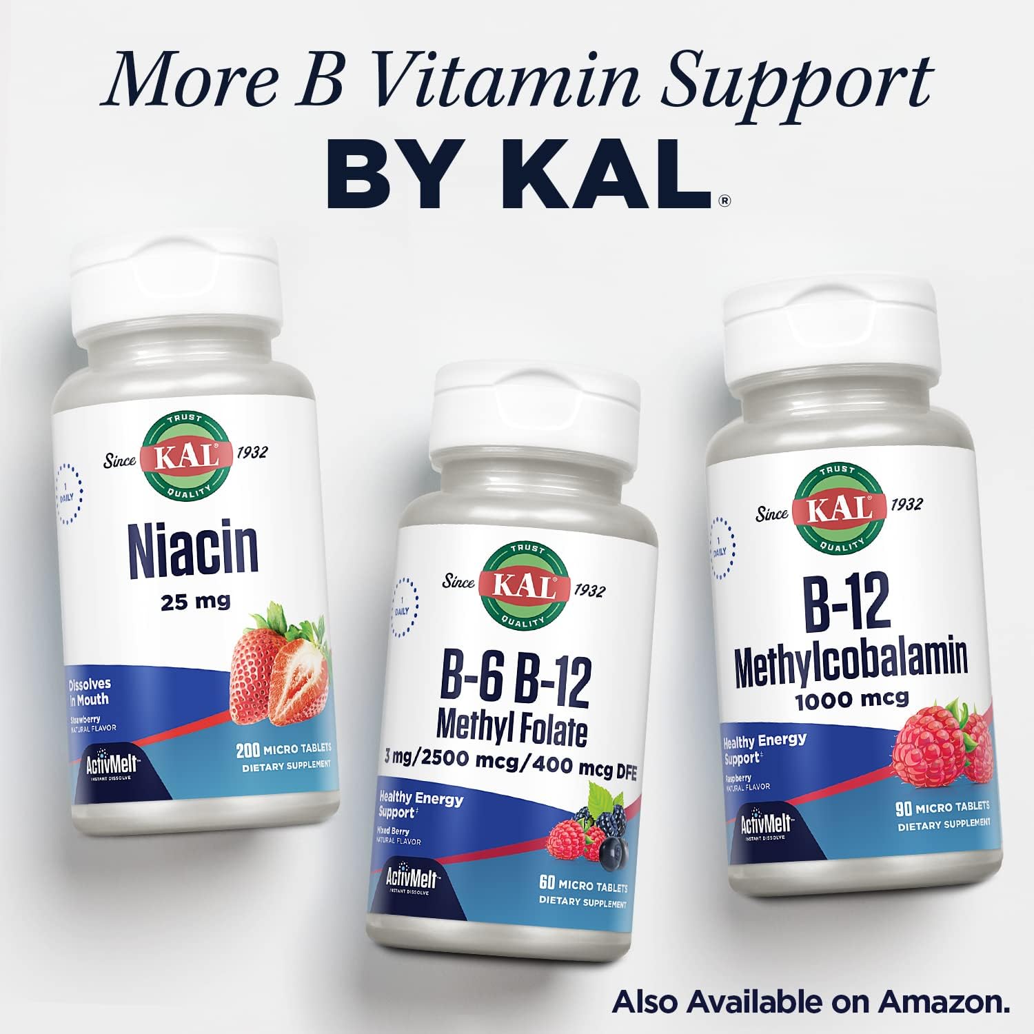 KAL Vitamin B2 100mg – Riboflavin Supplement for Energy and Metabolism
