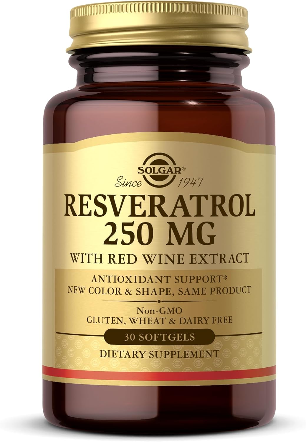 Solgar Resveratrol 250 mg with Red Wine Extract - 30 Softgels