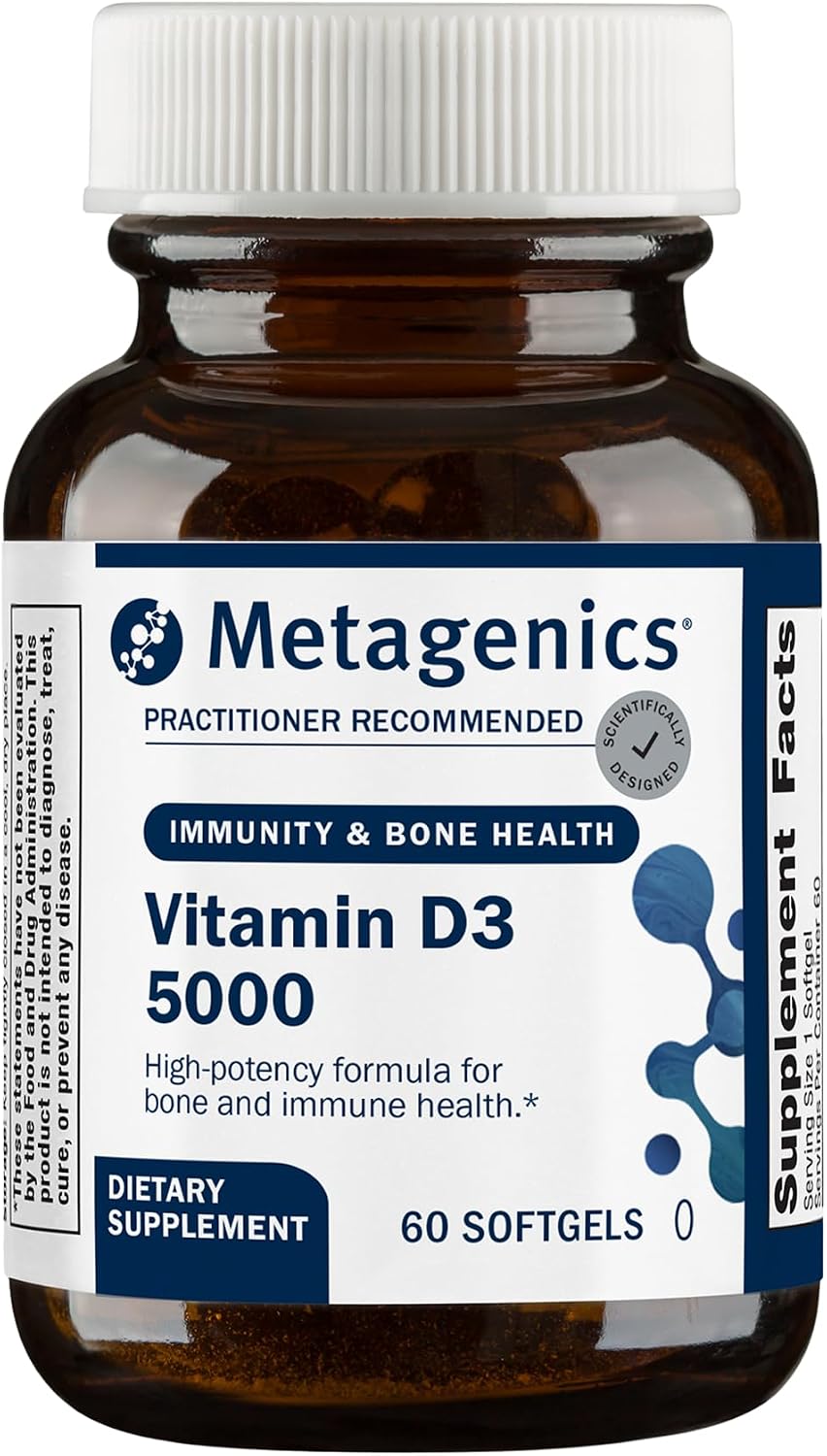 Metagenics Vitamin D3 5000 IU – 120 Softgels
