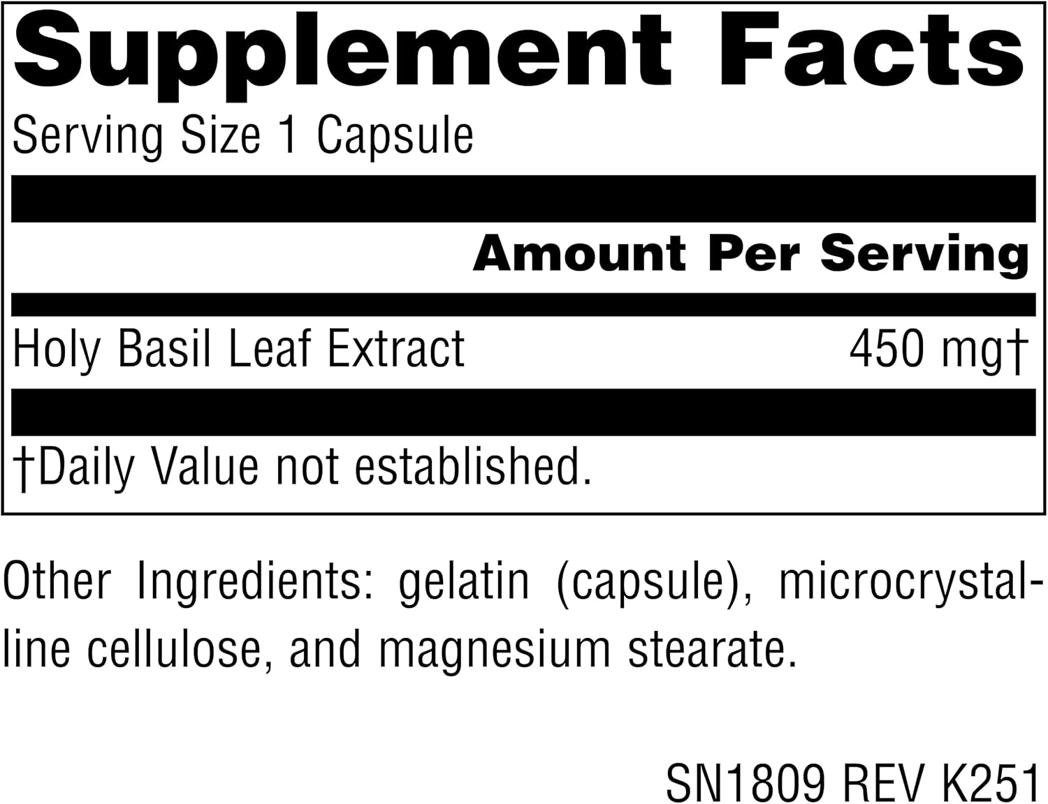 Source Naturals Holy Basil Extract – 450 mg, 120 Capsules