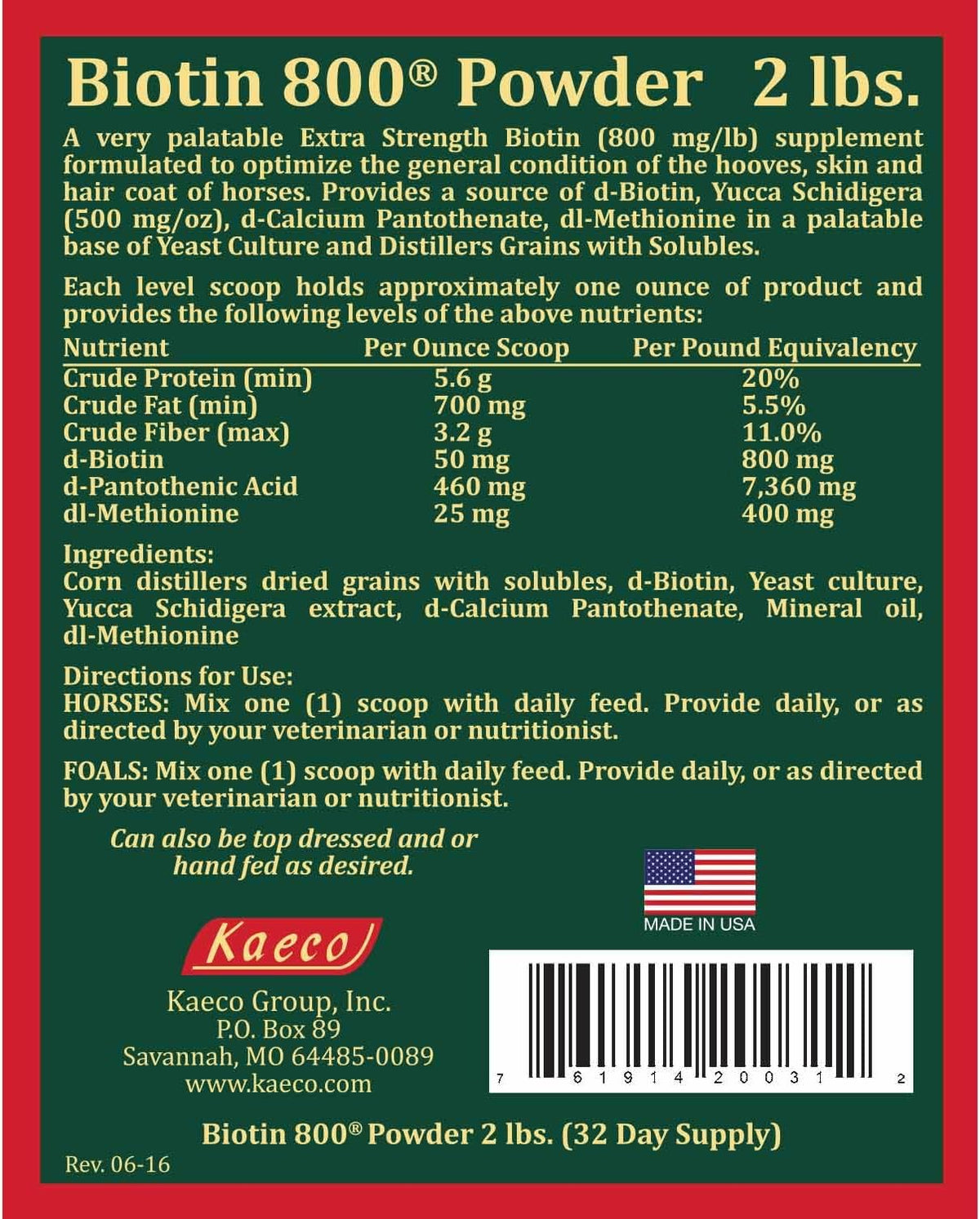 Biotin 800 Powder by Kaeco - görsel 6