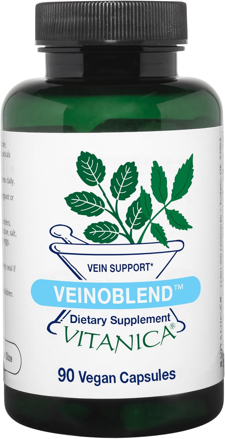 Vitanica VeinoBlend - Circulation Support for Vein & Capillary Health - Vegan - 90 Capsules