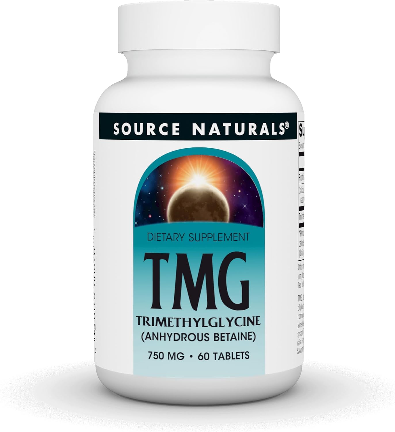 Source Naturals TMG, Trimethylglycine (Anhydrous Betaine) – 750 mg – 240 Vegetarian Tablets