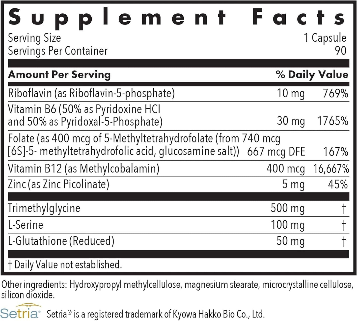 ARG Homocysteine Plus – Methylated B Vitamin Complex with Glutathione - görsel 2