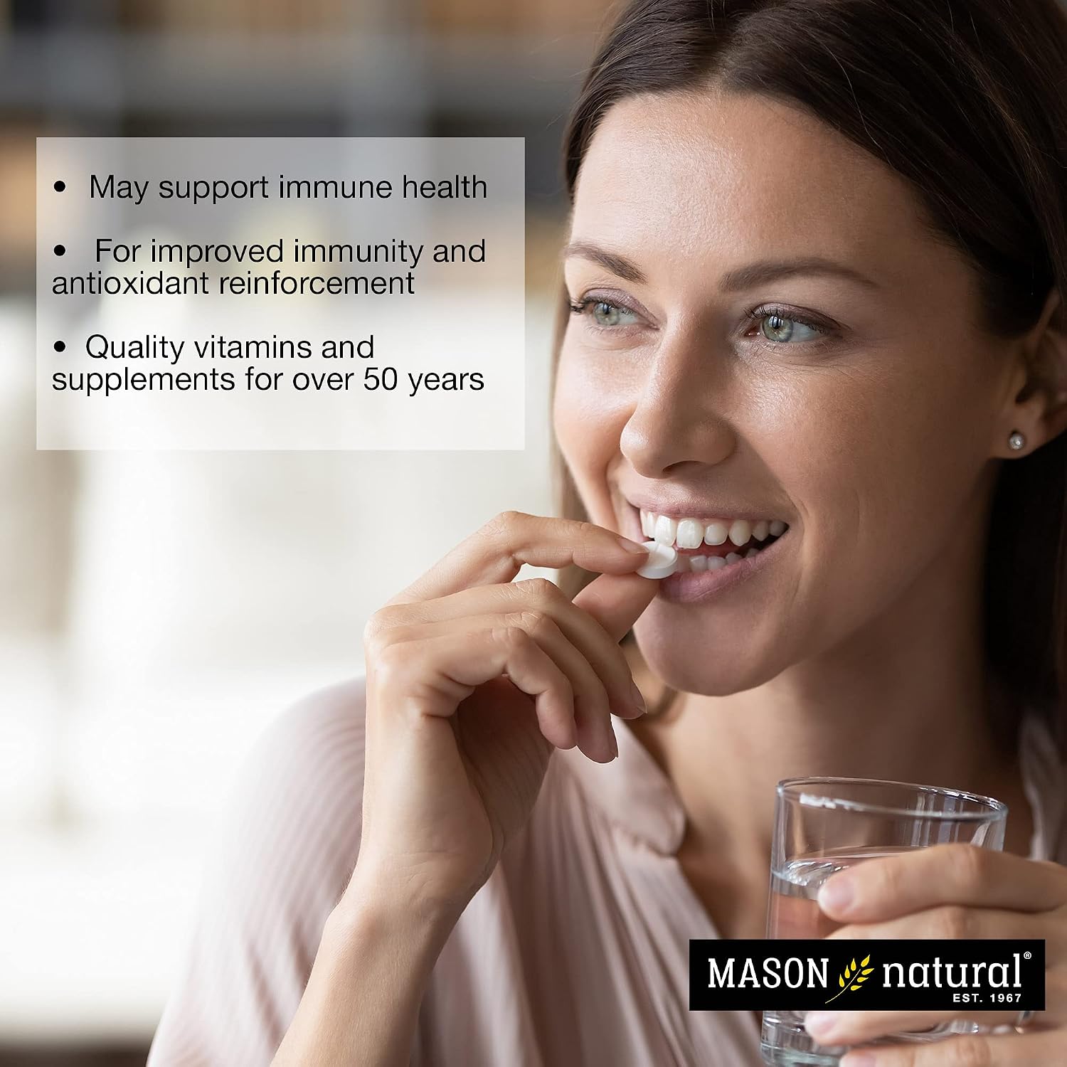 MASON NATURAL Vitamin C 500 mg, 100 Tablets