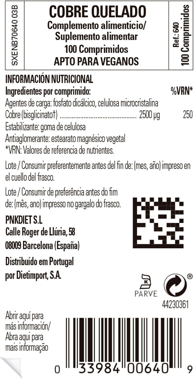Solgar Chelated Copper Tablets, 100 Tablets