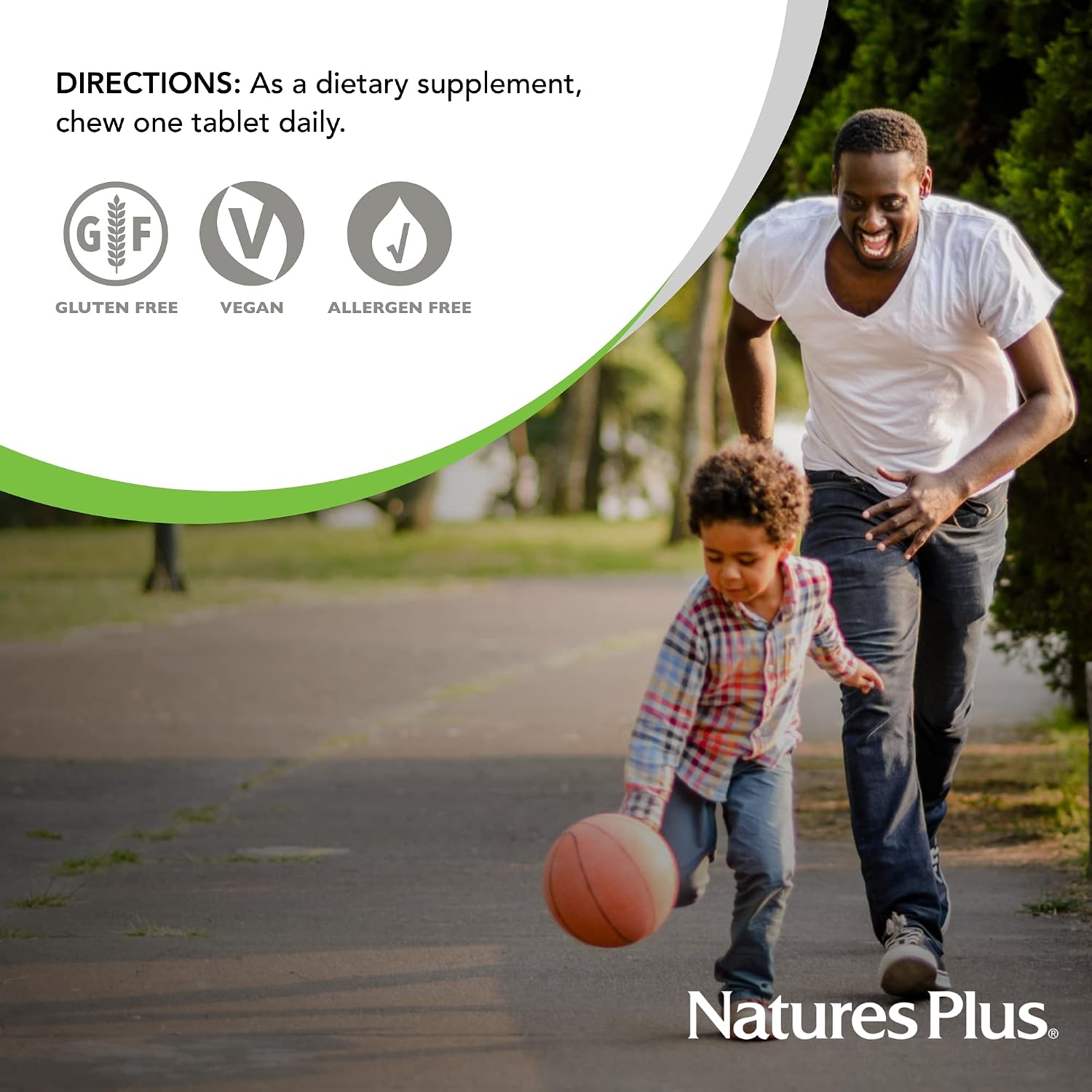 NaturesPlus Lovites Chewable Vitamin C - 500mg, Natural Fruit Flavour, 90 Heart-Shaped Tablets