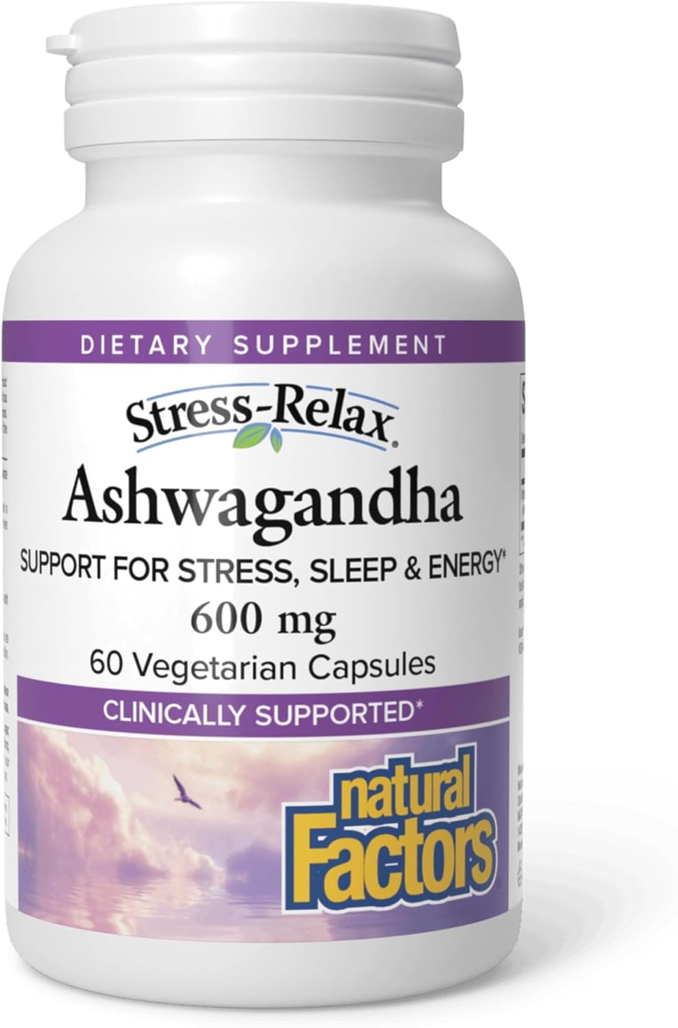 Stress-Relax KSM-66 Ashwagandha 600 mg - 60 Vegan Capsules