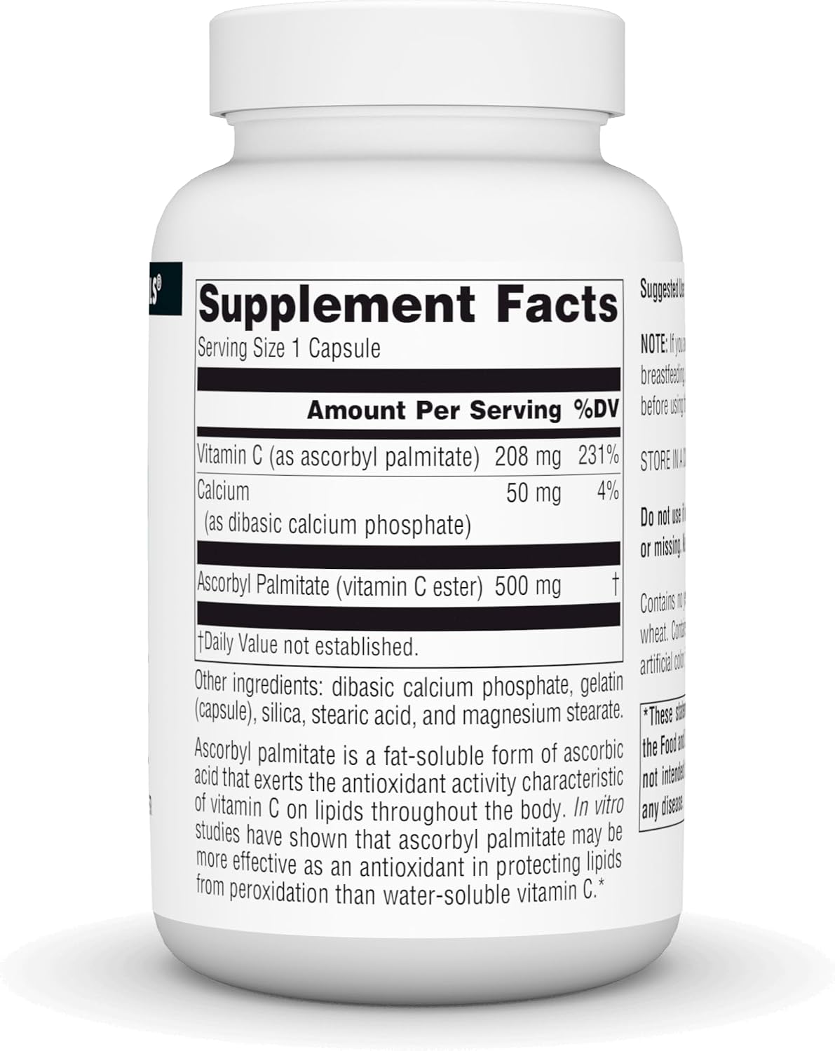 Source Naturals Ascorbyl Palmitate 500 mg, 90 Capsules