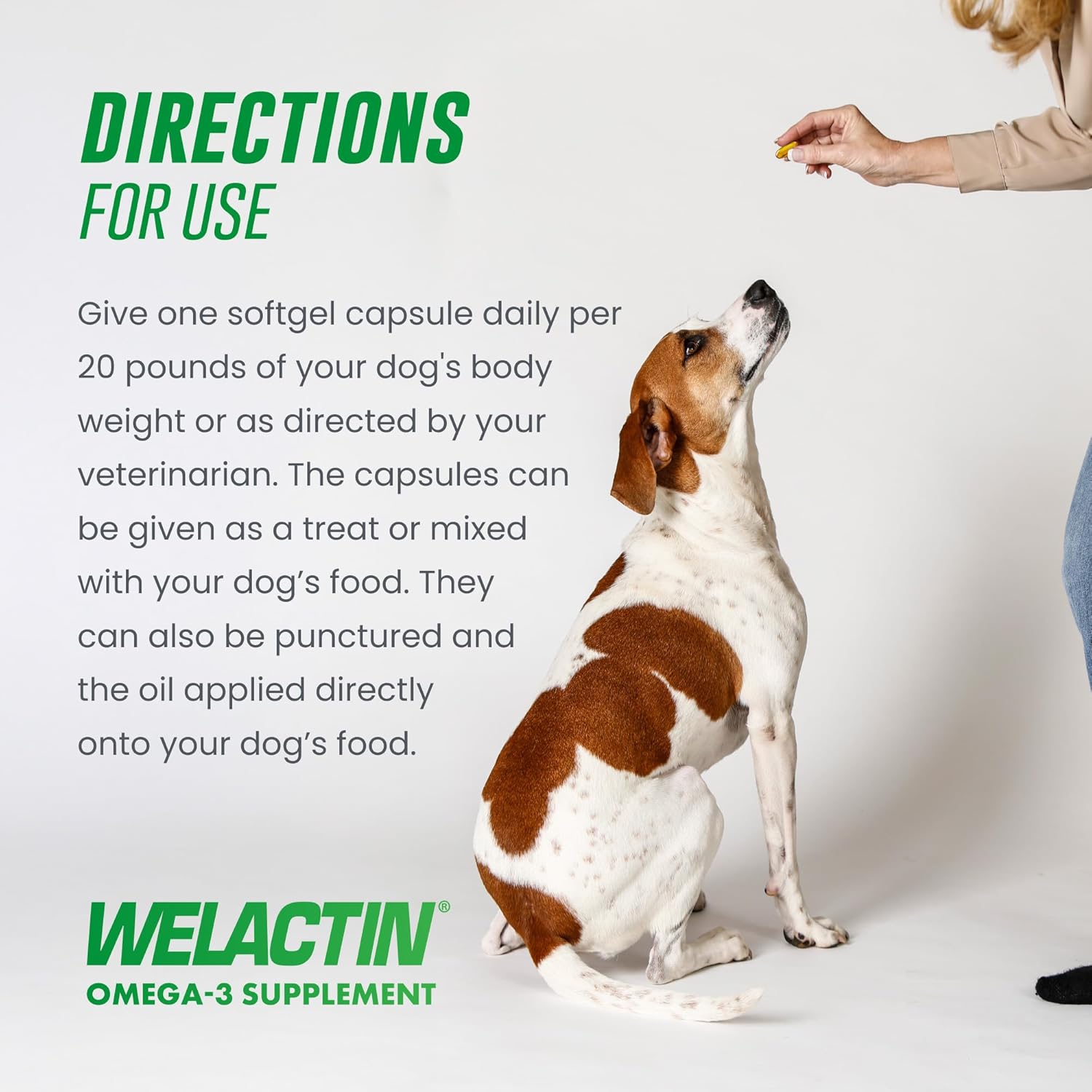 Nutramax Welactin Canine Softgels - Omega-3 Supplement for Dogs (120 Softgels)