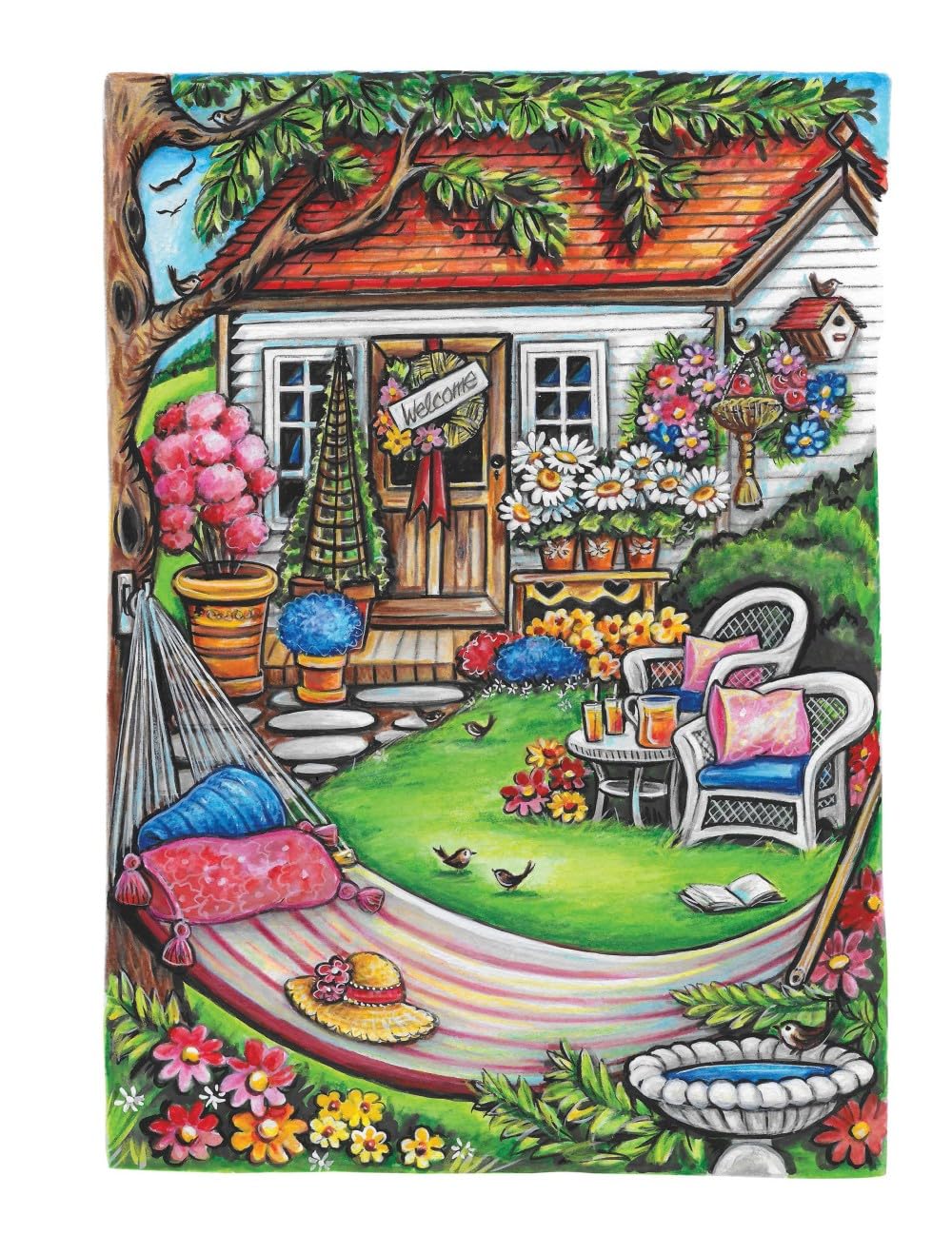 Creative Haven Home Sweet Home Colouring Book (Adult Colouring Books: Calm)