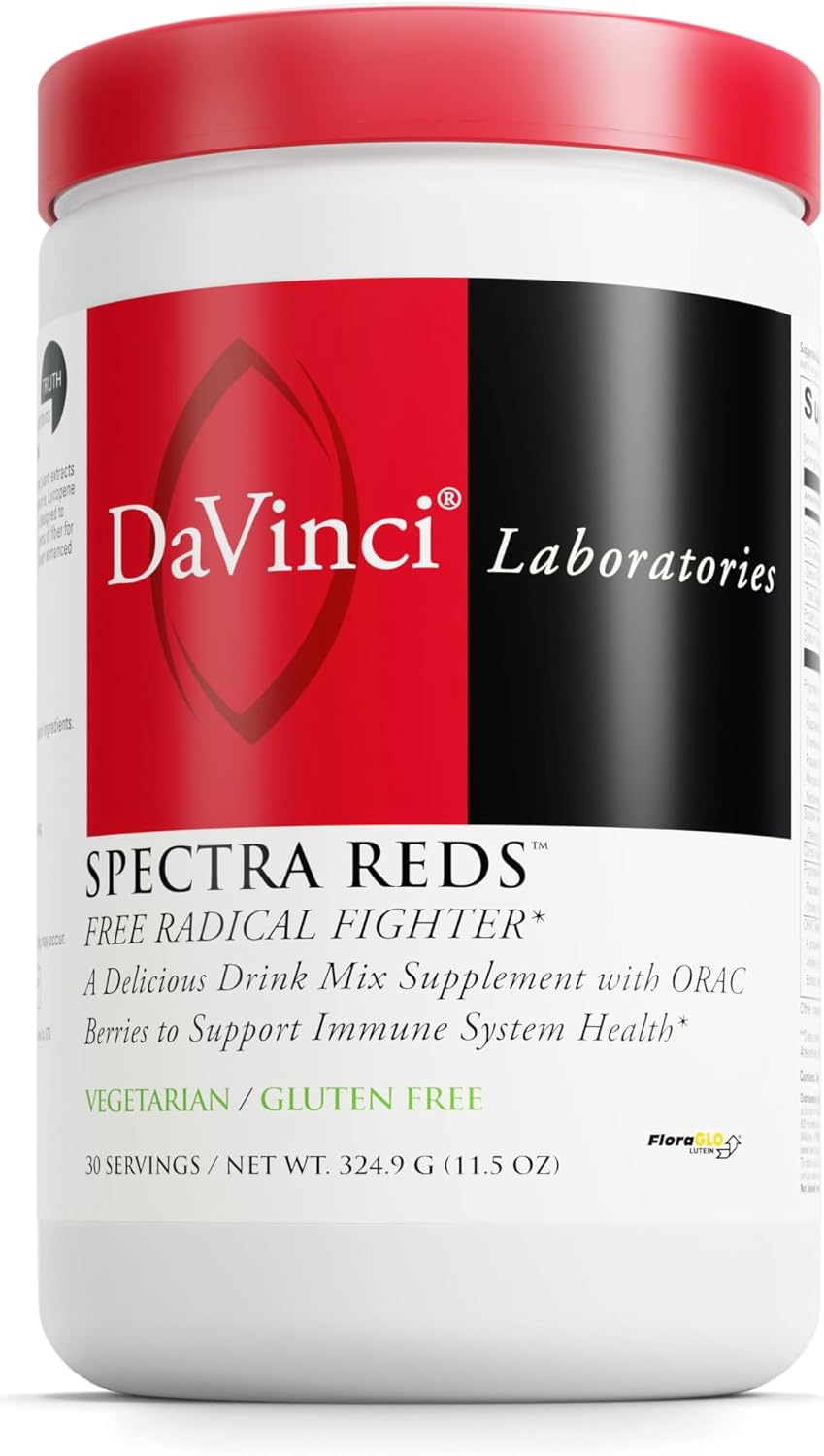 DAVINCI Labs Spectra Reds - Drink Mix for Antioxidant Support - 30 Servings
