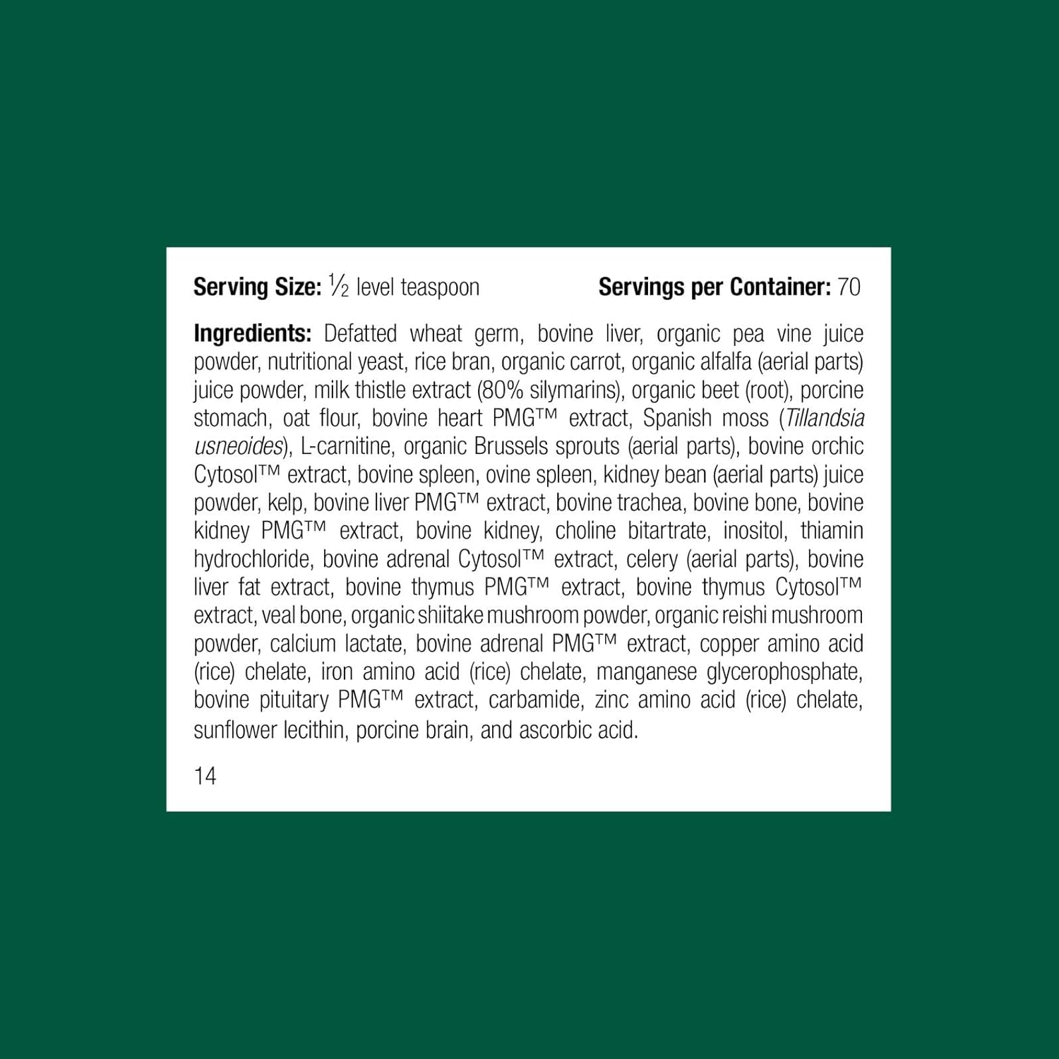 Standard Process Whole Body Canine Multivitamin Powder