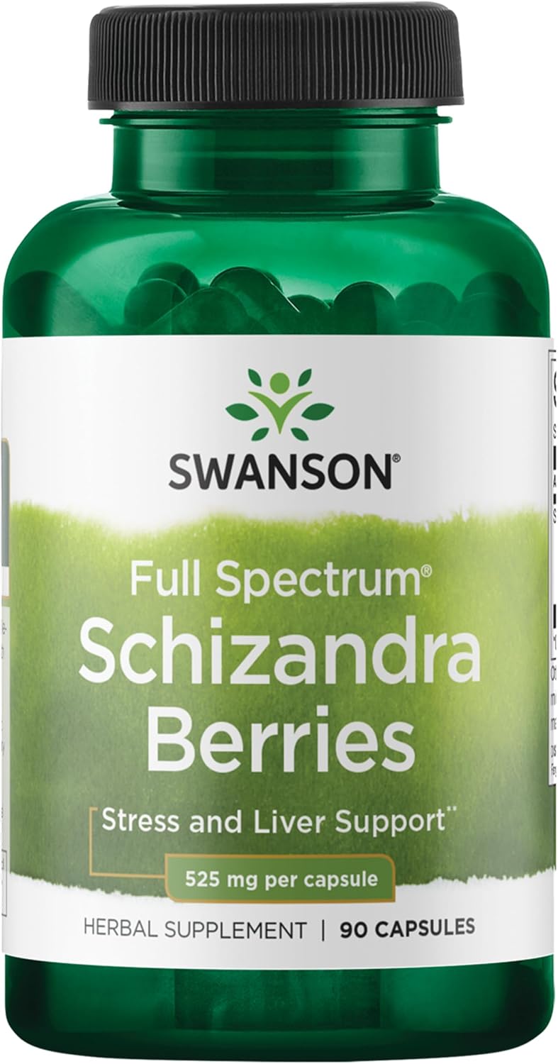 Swanson Full Spectrum Schizandra Berries - 90 Capsules, 525 mg Each