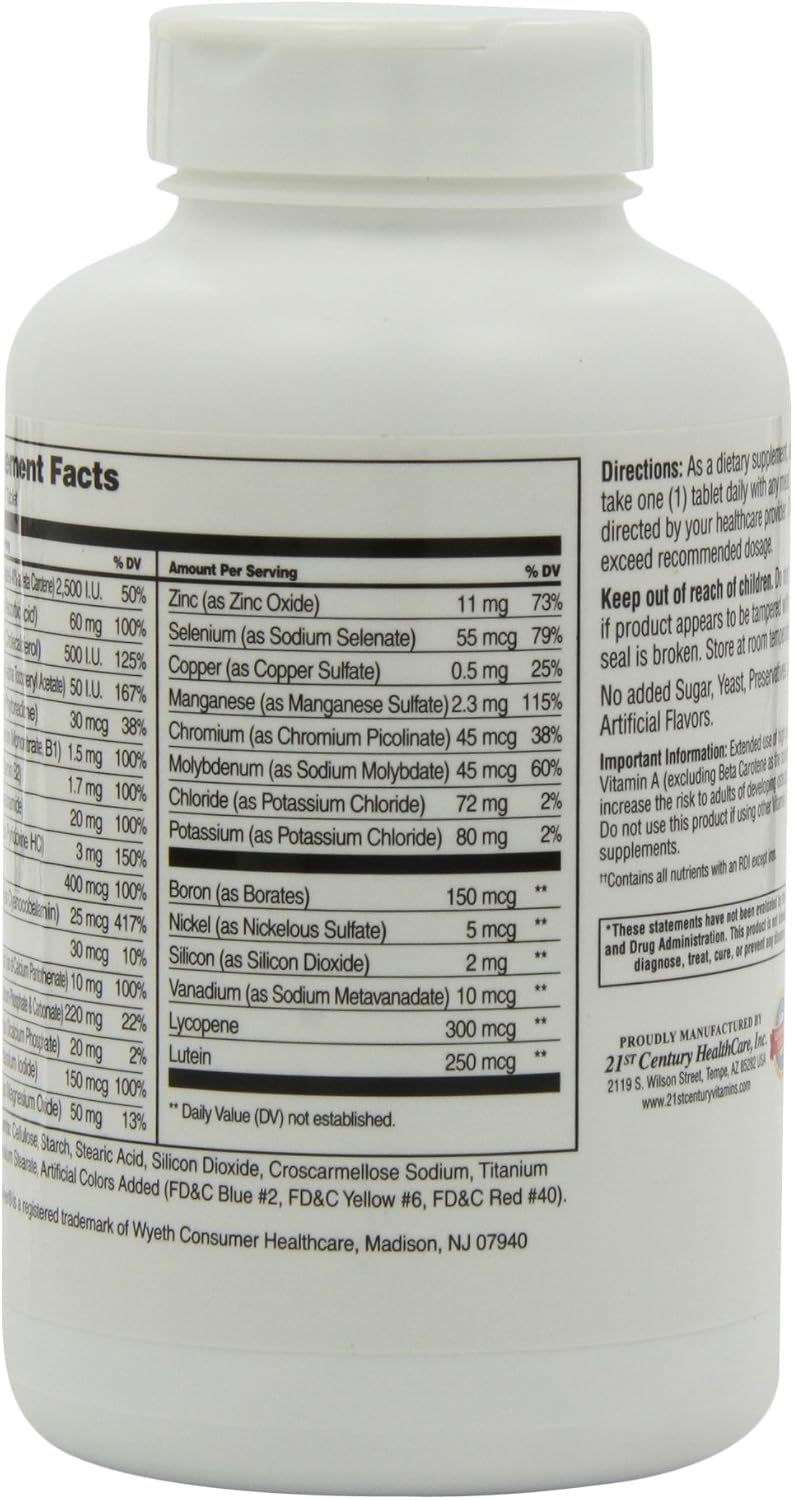 21st Century Sentry Senior, 265 Tablets (Pack of 2) - görsel 4