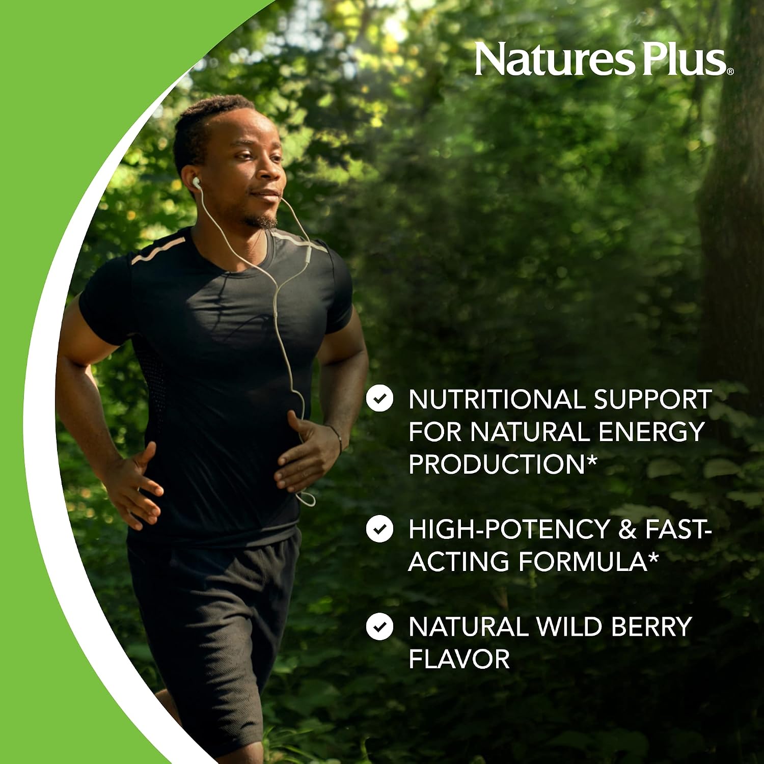 NaturesPlus Shot-O-B12 - 30 Lozenges, Wild Berry Flavour - 5000 mcg - Vegan, Gluten Free