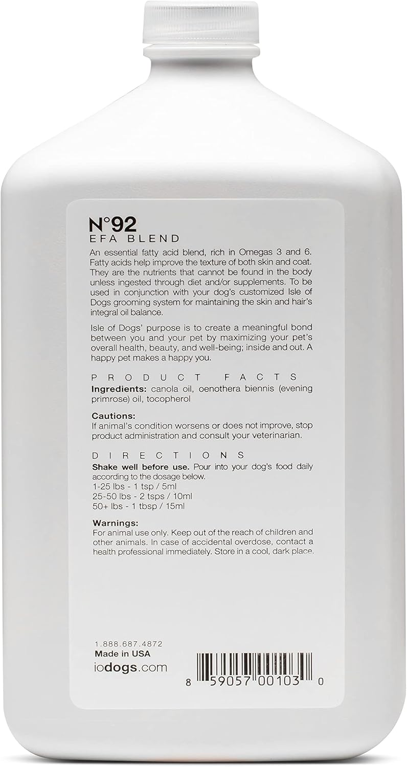 Isle of Dogs Coature No. 92 EFA Coat Supplement for Dogs - 1 Litre