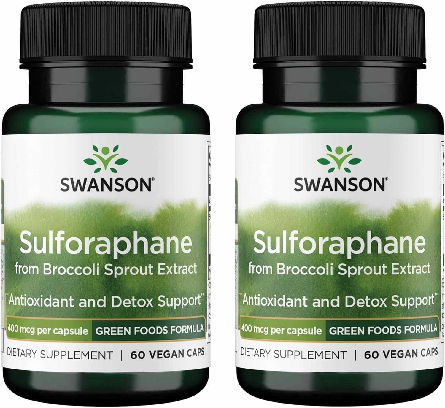 Swanson Sulforaphane Broccoli Sprout Extract - 400 mcg, 60 Veggie Capsules