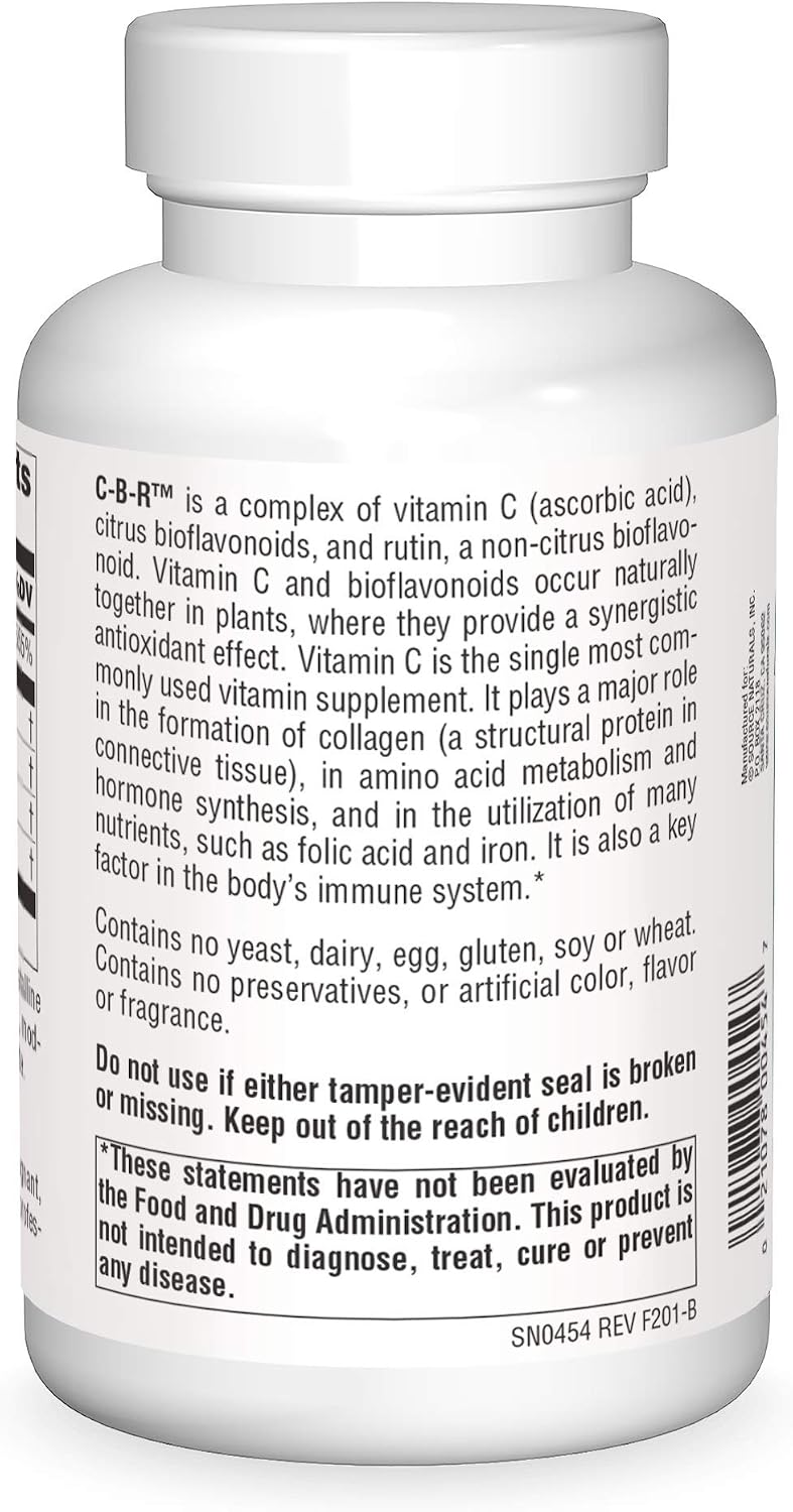 Source Naturals C-B-R Vitamin C & Bioflavonoid Complex, 250 Tablets