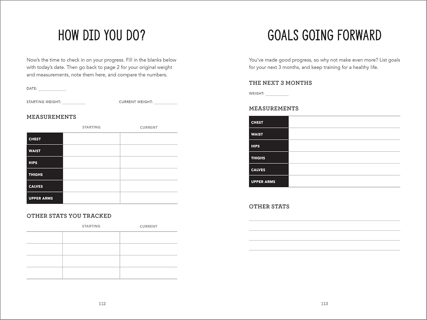 Training for a Healthy Life: A Daily Food and Fitness Journal