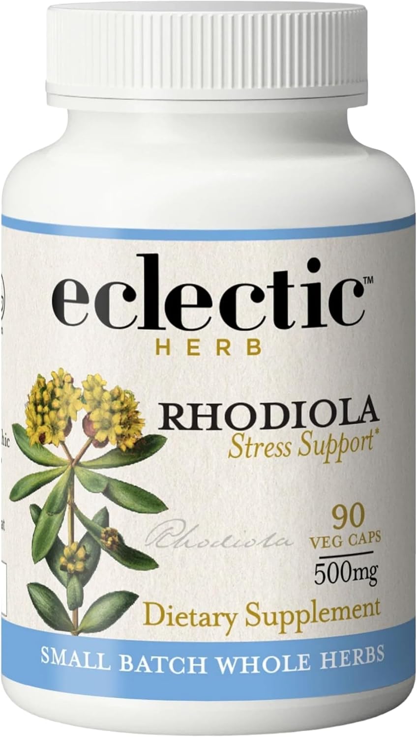 Eclectic Herb Rhodiola Capsules – Adrenal Support, 90 Count