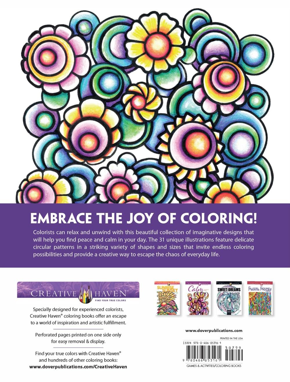 Creative Haven Harmony Colouring Book (Adult Colouring Books: Calm)