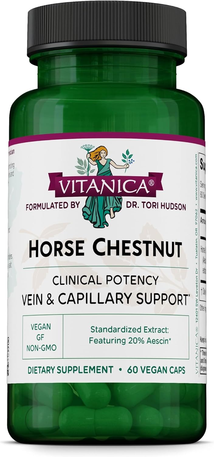 Vitanica Horse Chestnut - Vein Health Support, 60 Capsules