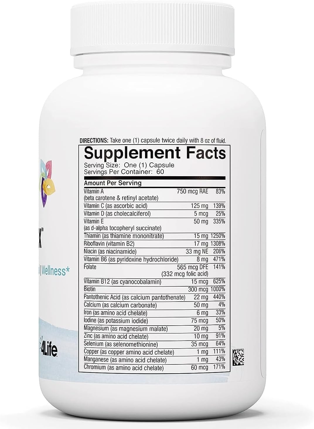 4Life Multiplex Multivitamin Mineral Wellness Supplement, 60 Capsules - görsel 8