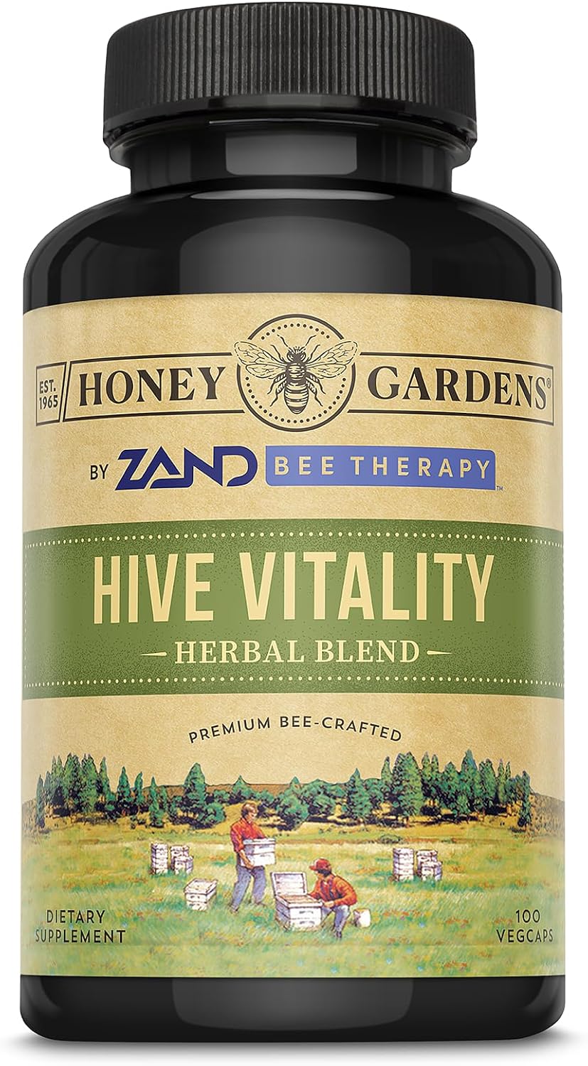 ZAND Bee Therapy Hive Vitality – Herbal Blend with Bee Pollen & Royal Jelly, 100 Capsules