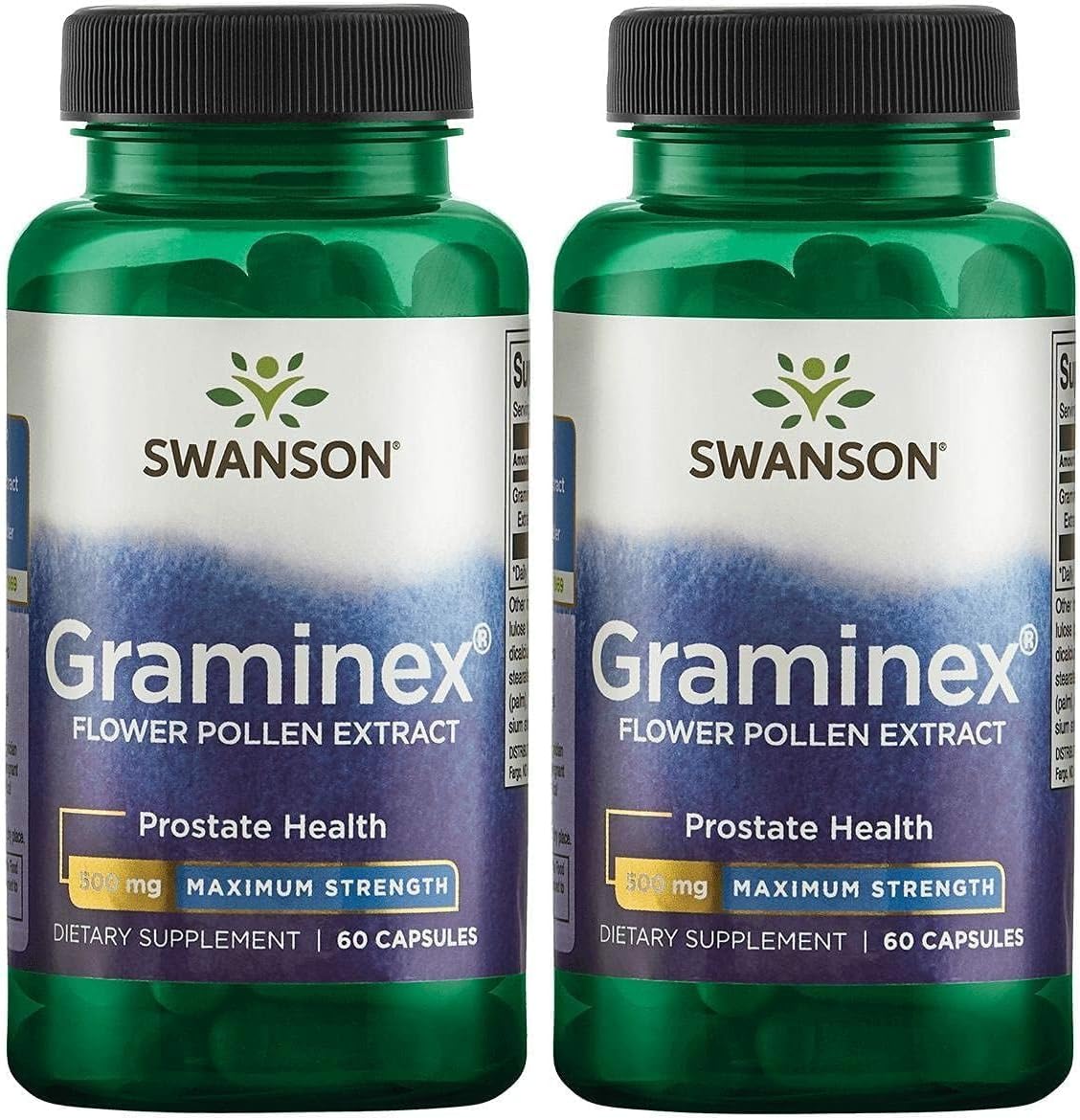 Swanson Graminex Flower Pollen Extract - Men's Health Supplement for Prostate, Kidney, Bladder and Urinary Tract Support - Non-GMO - 60 Capsules