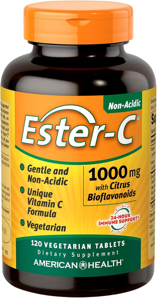 American Health Ester-C Vitamin C with Citrus Bioflavonoids - 1000 mg, 120 Veggie Tablets