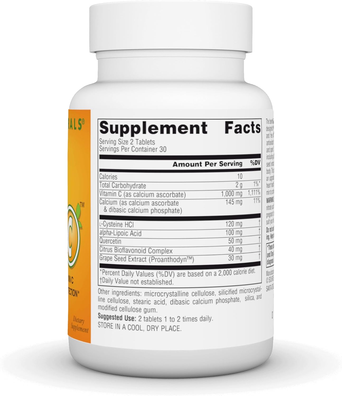Source Naturals Systemic C, 500 mg – 60 Tablets