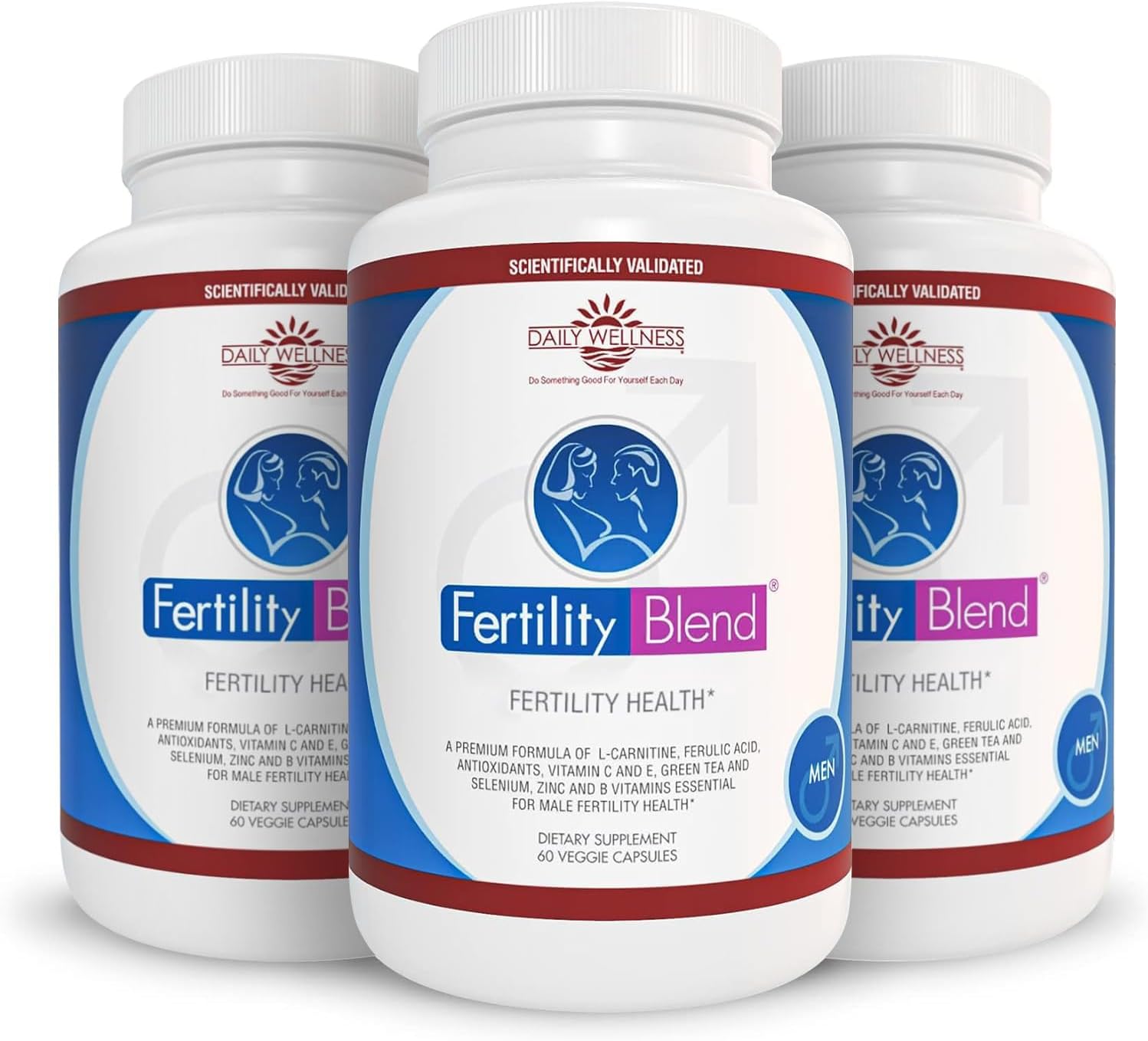 Daily Wellness for Men – Men's Wellness Supplement with Vitamins, Minerals & Antioxidants – 180 Capsules (3-Pack)