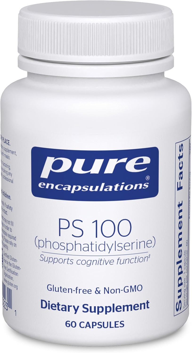 Pure Encapsulations PS 100 - Phosphatidylserine Supplement for Brain and Memory - 60 Capsules