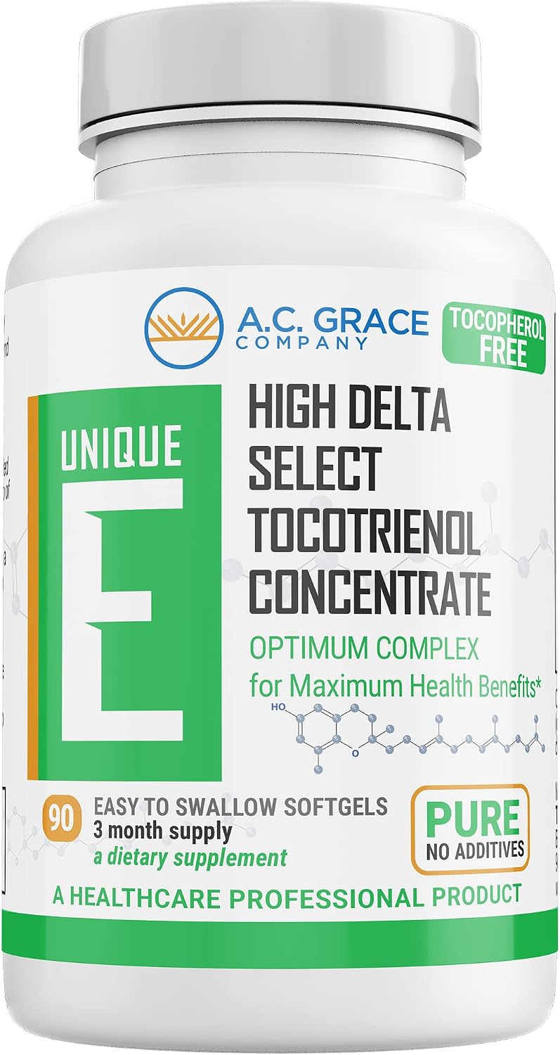 UNIQUE E Tocotrienols - Tocopherol-Free Softgels, 90 Count