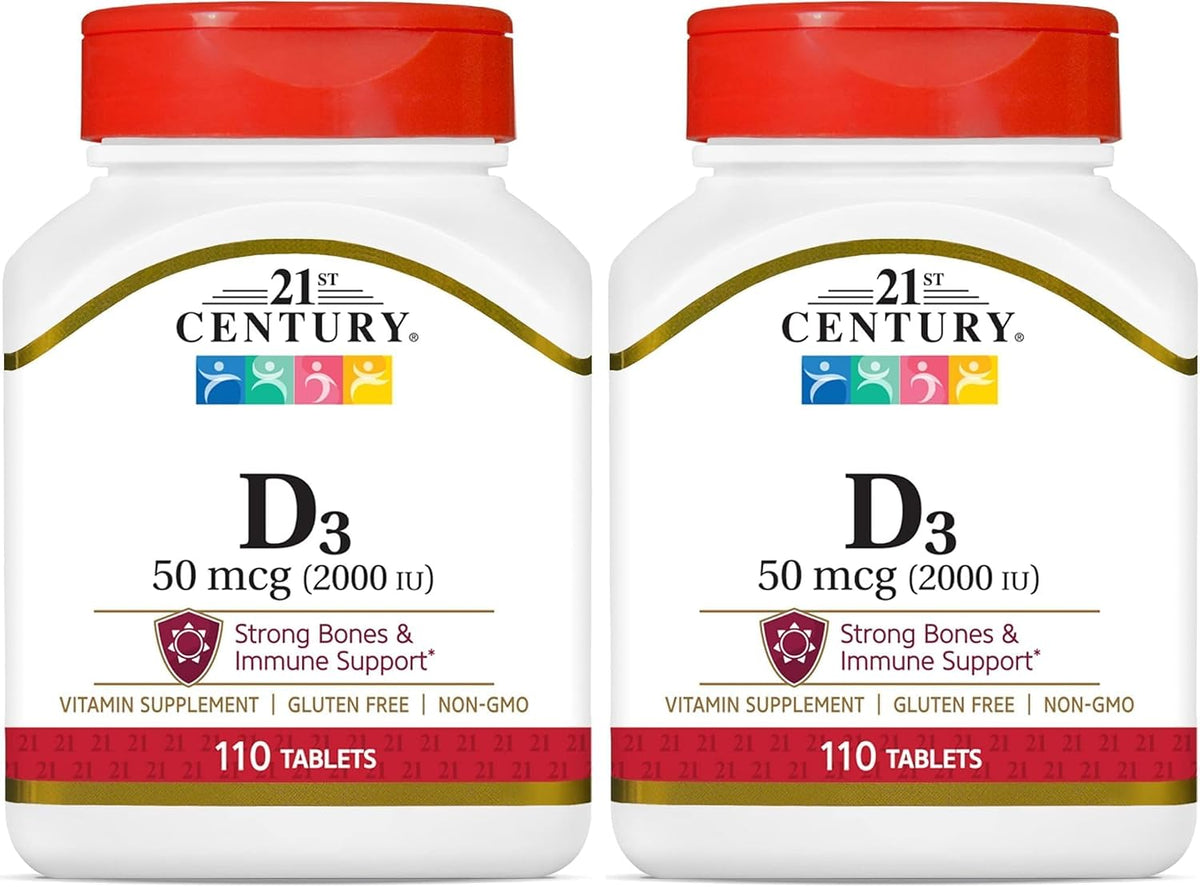 21st Century D3 2000 IU Tablets, 110 Count - görsel 7