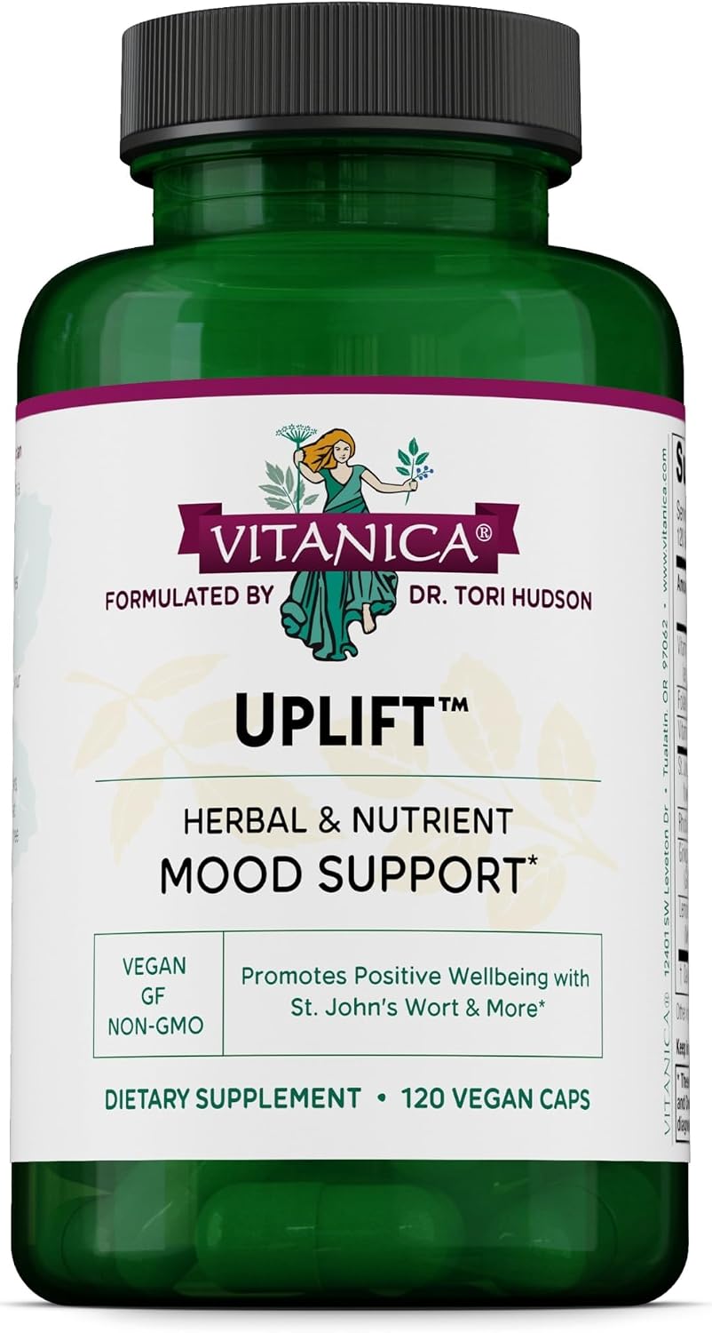 Vitanica Uplift – Emotional Wellbeing Support, Vegan, 120 Capsules