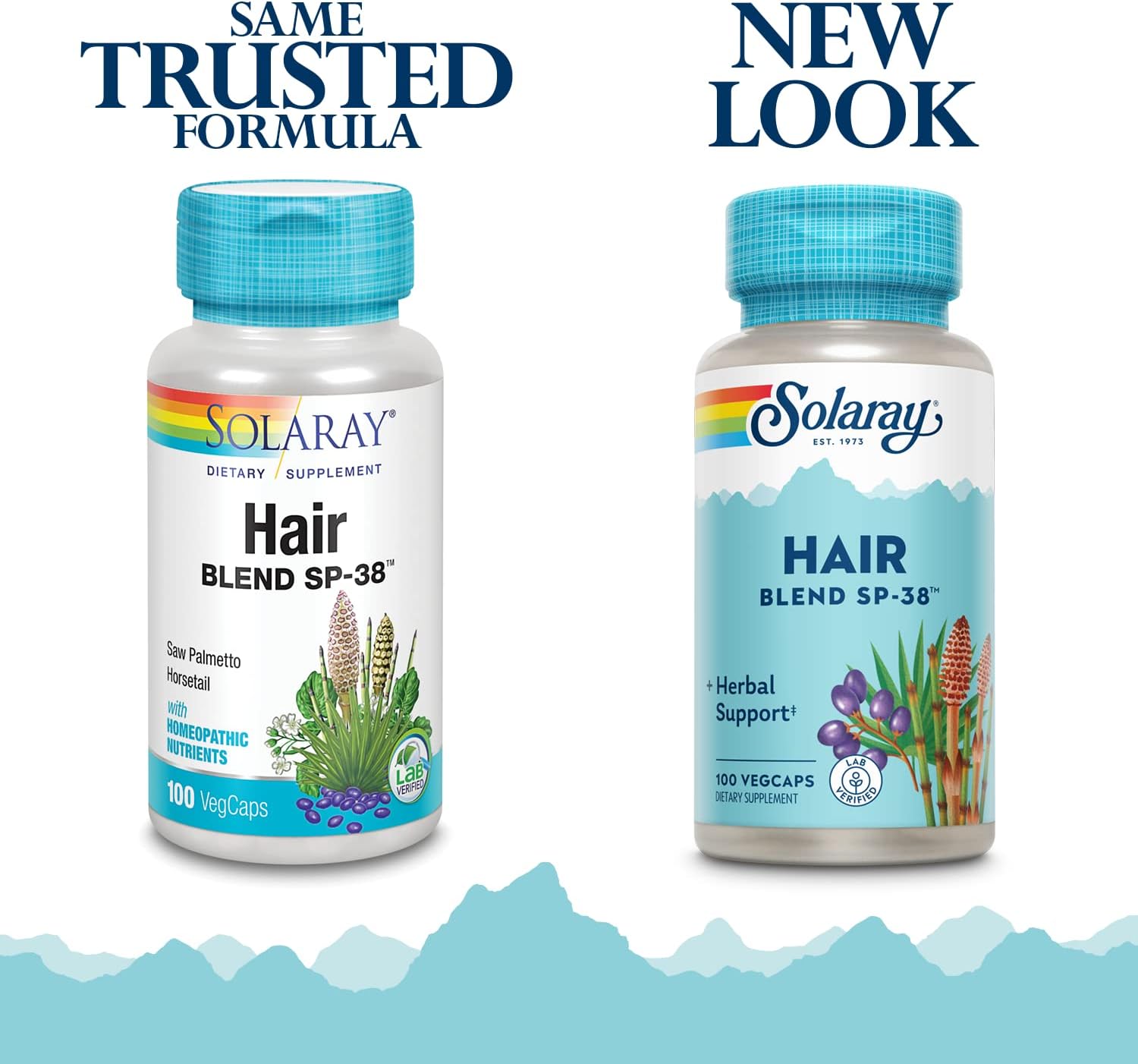 SOLARAY Hair Blend SP-38 – Herbal Hair Support, 100 VegCaps