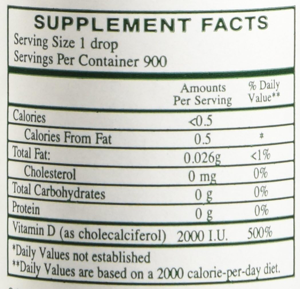 Rx Vitamins Liqui-D3 2000 IU - Vitamin D3 Liquid Drops, 30 mL