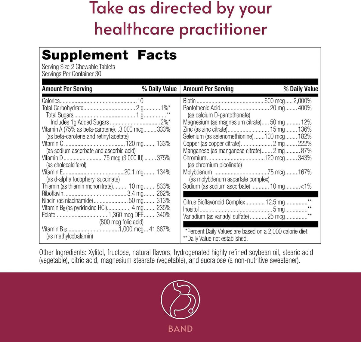 Bariatric Advantage Chewable Essential Multivitamin Without Iron - Berry - 60 Count - görsel 4