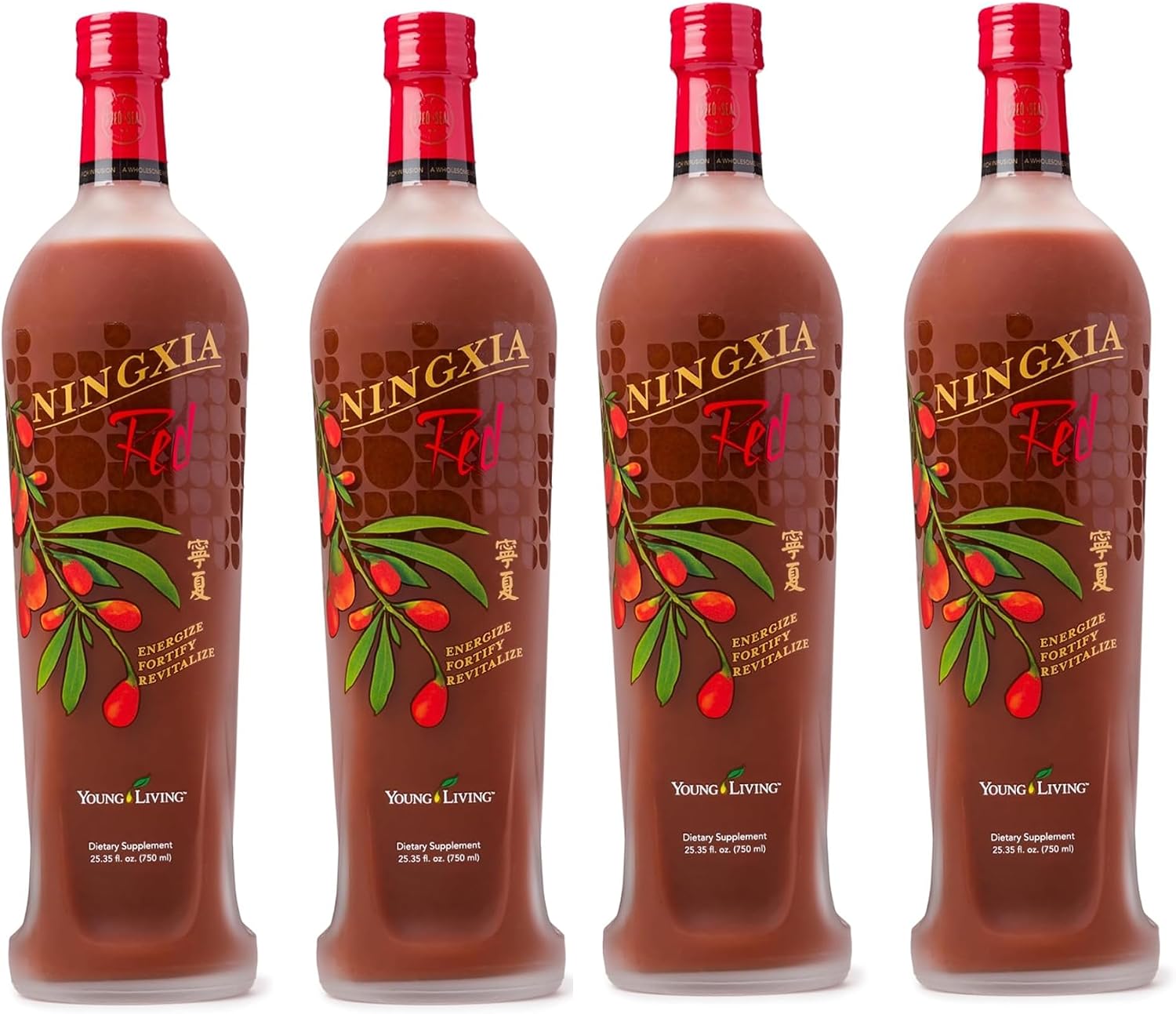 Young Living NingXia Red Antioxidant Beverage - Superfruit with Wolfberry, Blueberry & Pomegranate, 750 mL (2-Pack)