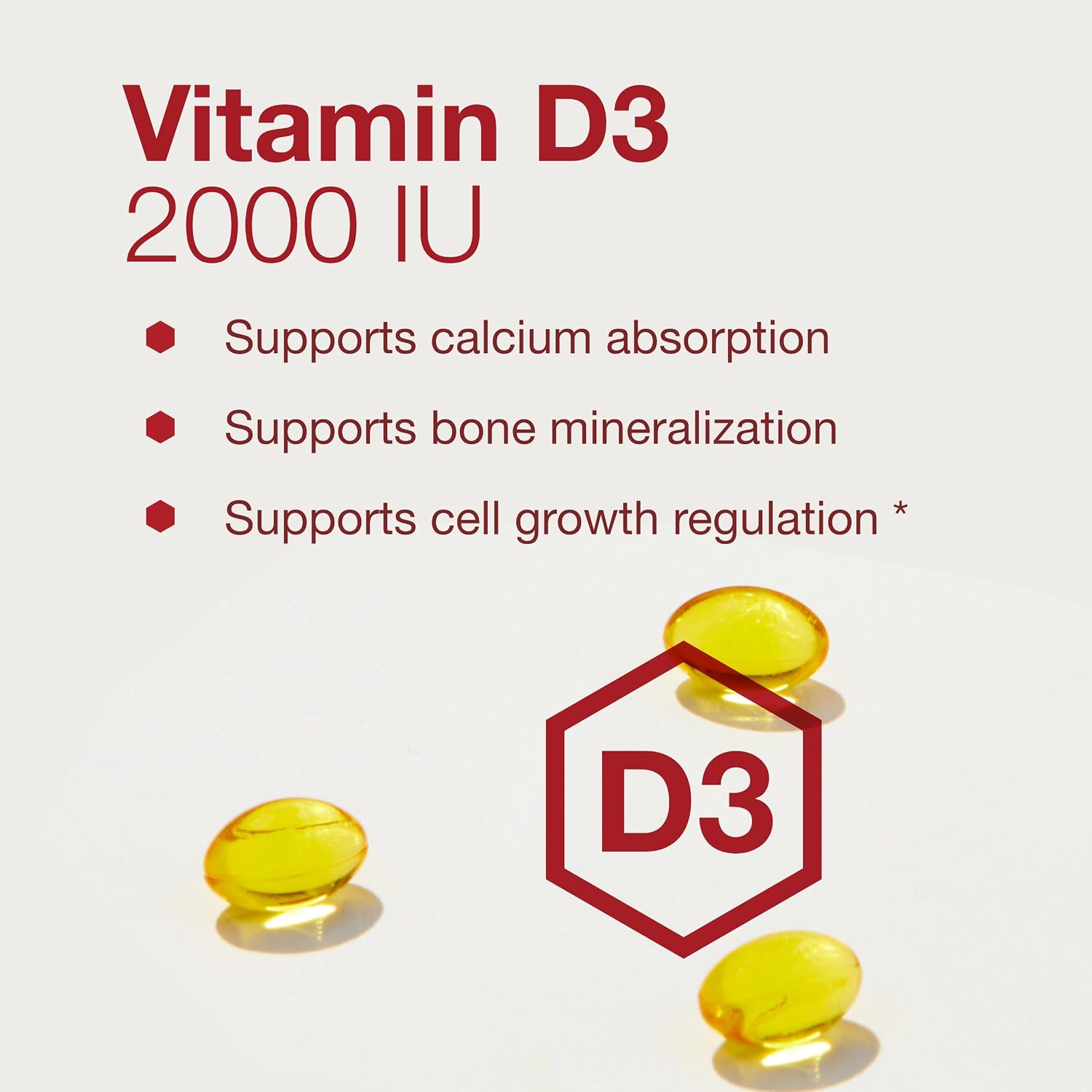 Protocol for Life Balance Vitamin D3 2,000 IU – Immune Support, Healthy Bones and Teeth – 120 Softgels