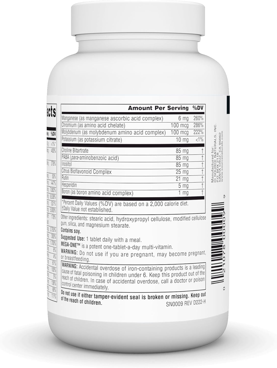 Source Naturals Mega-One Multivitamin with Minerals