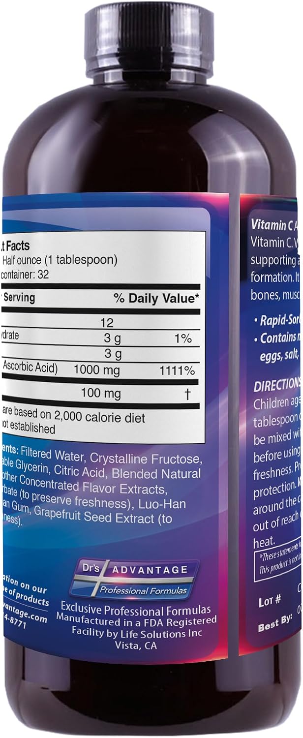 Liquid Vitamin C + Bioflavonoids 473 mL