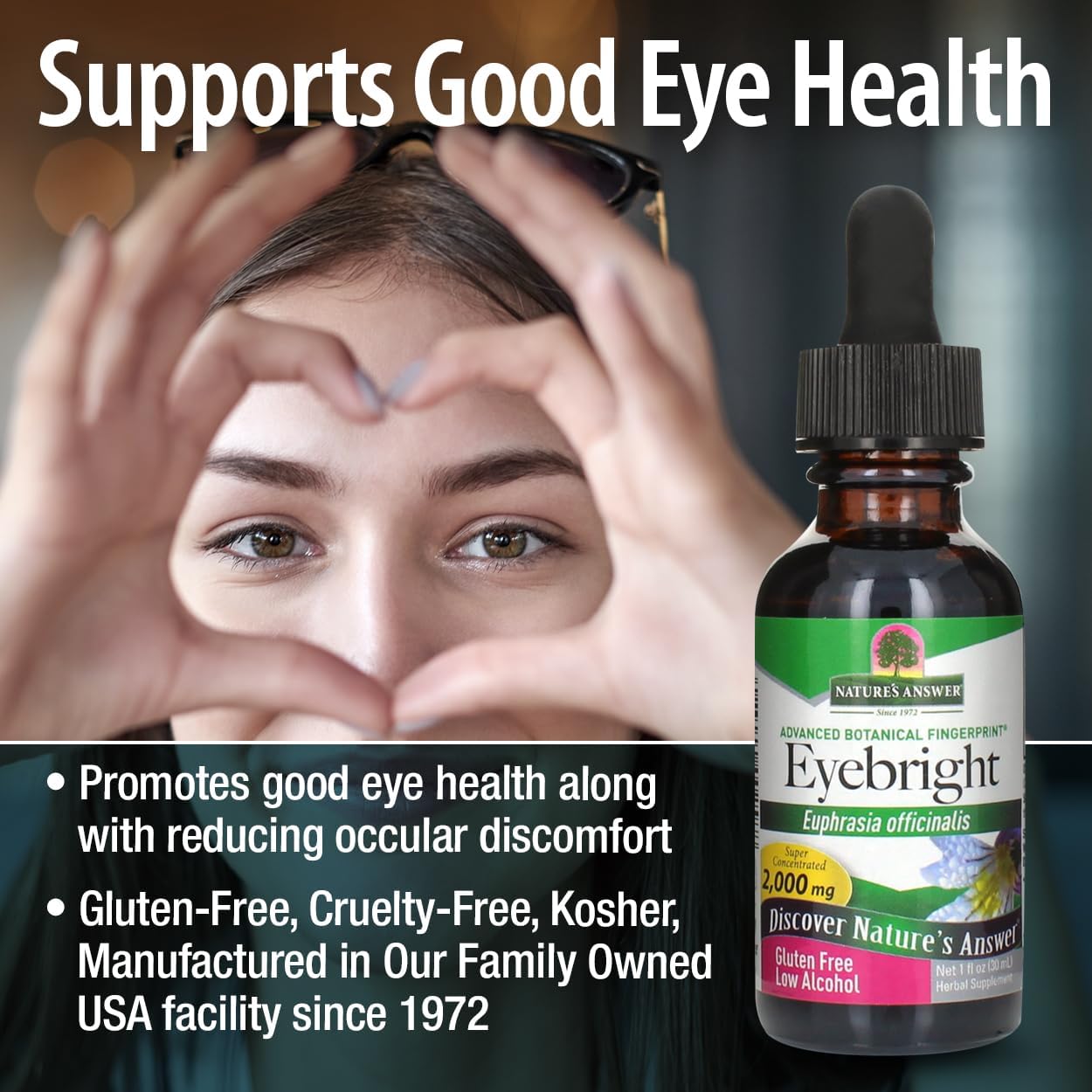 Nature's Answer Eyebright Herb with Organic Alcohol, 30 mL