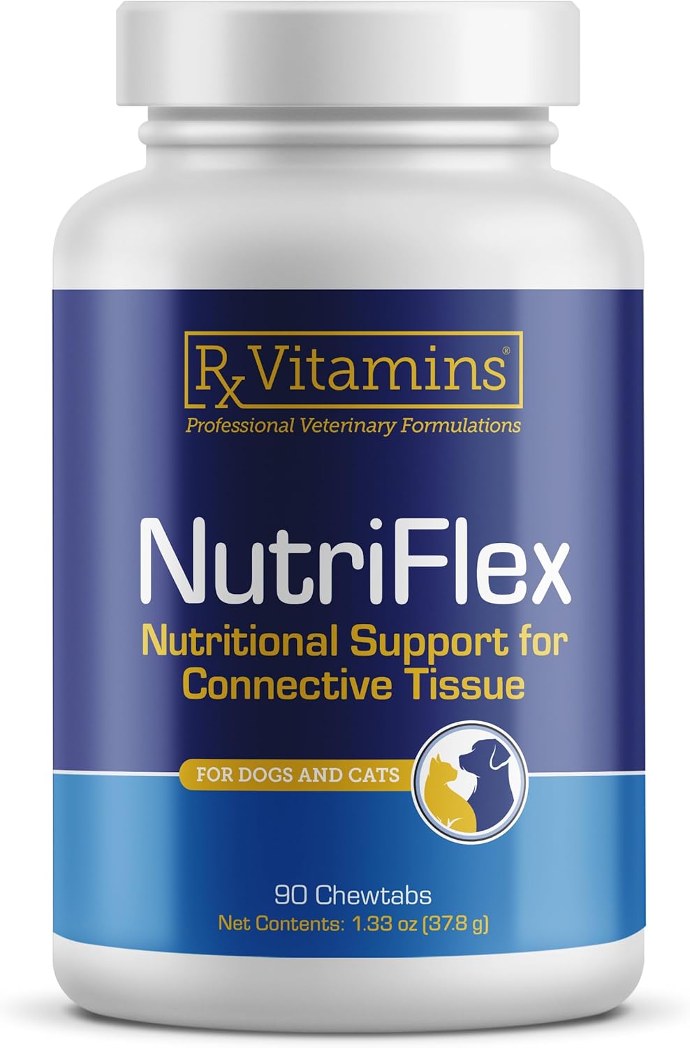Rx Vitamins NutriFlex for Cats & Dogs – Glucosamine & Chondroitin Joint Supplement, Beef Liver Flavour (90 Chews)