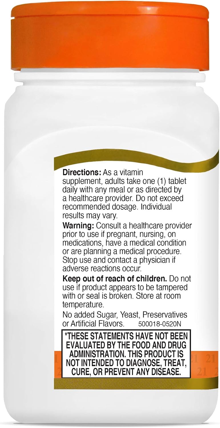 21st Century C 500 mg Tablets, 110 Count (Pack of 3) – Canada