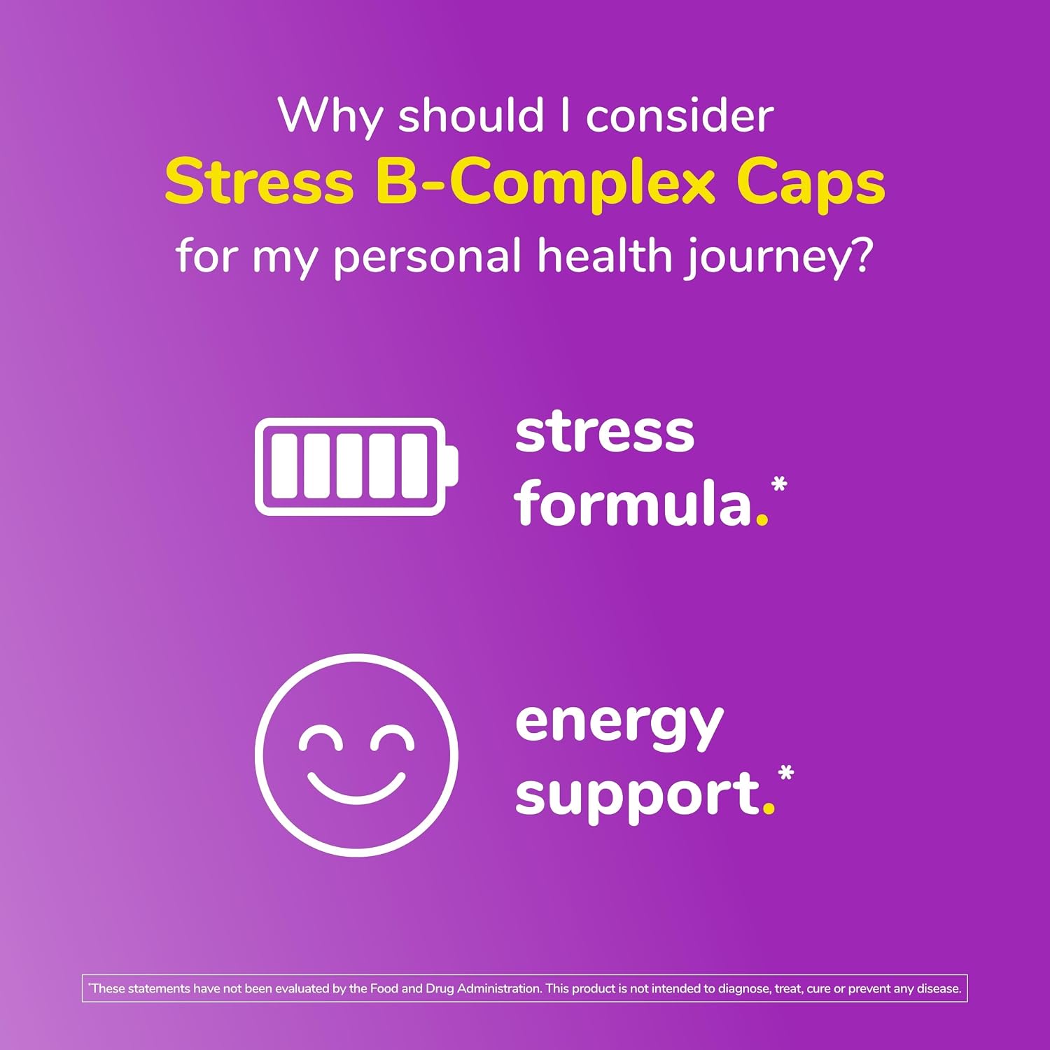 Twinlab Stress B-Complex Caps - Energy Support Supplement with Vitamin B12 and B6, 250 Capsules
