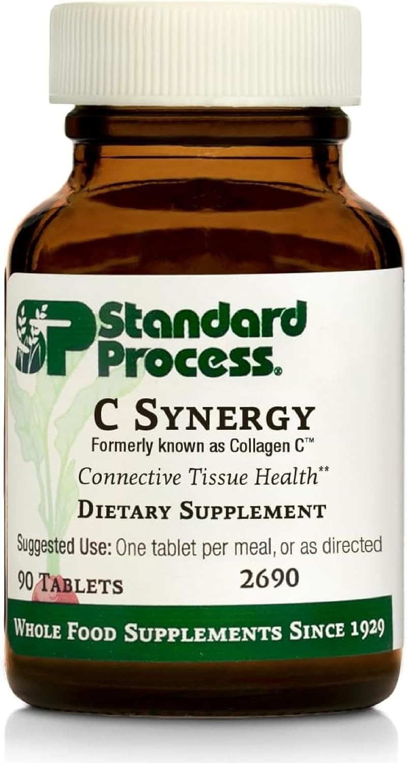 Standard Process C Synergy - Whole Food Vitamin C for Immune & Connective Tissue Support - 90 Tablets