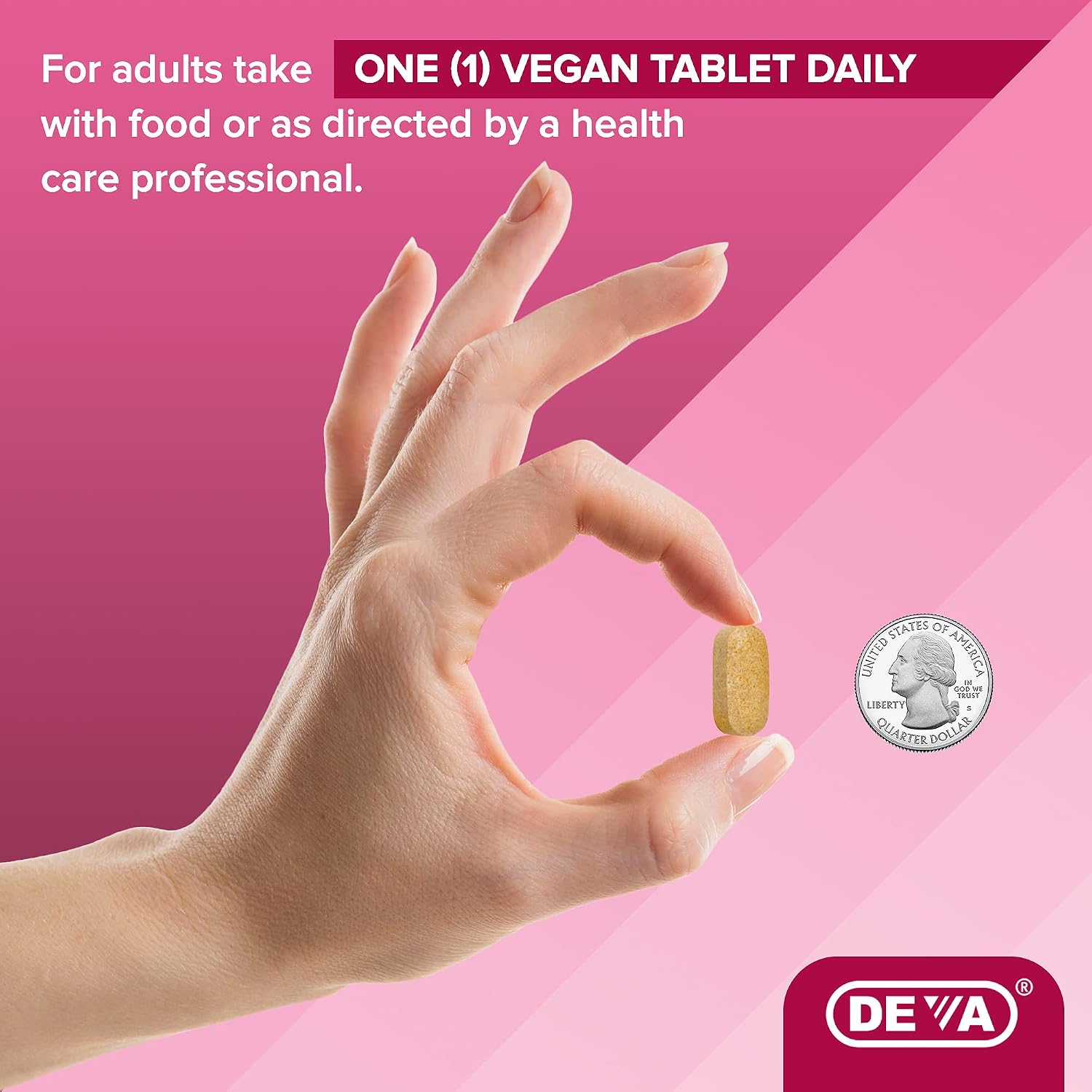 Deva Vegan Vitamins Hair, Nails & Skin Supplement